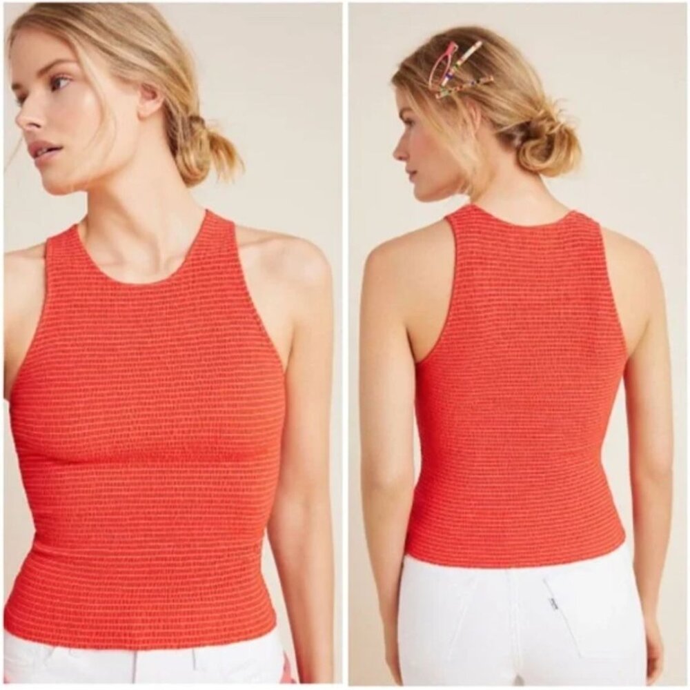 Anthropologie Christine Smocked Tank